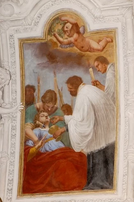 S. Lucia riceve l'ultima comunione